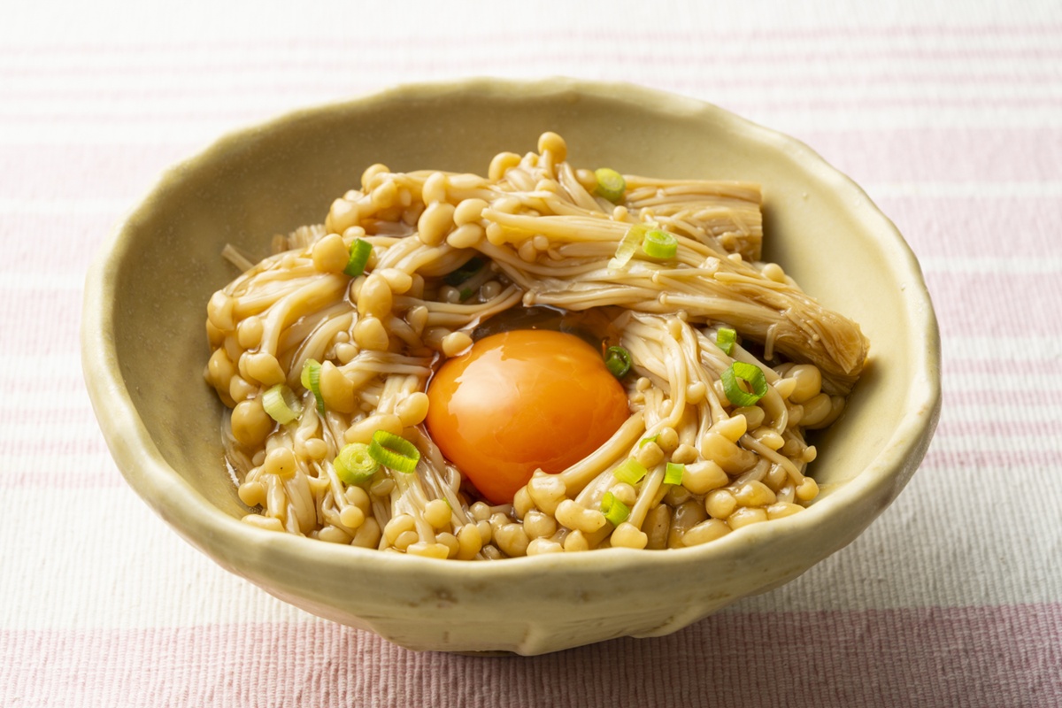 えのきの冷しゃぶユッケ風