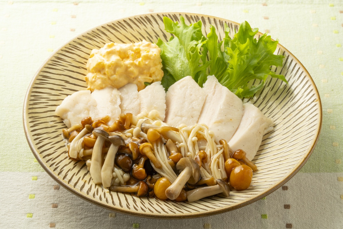 サラダチキンの冷やしきのこ南蛮