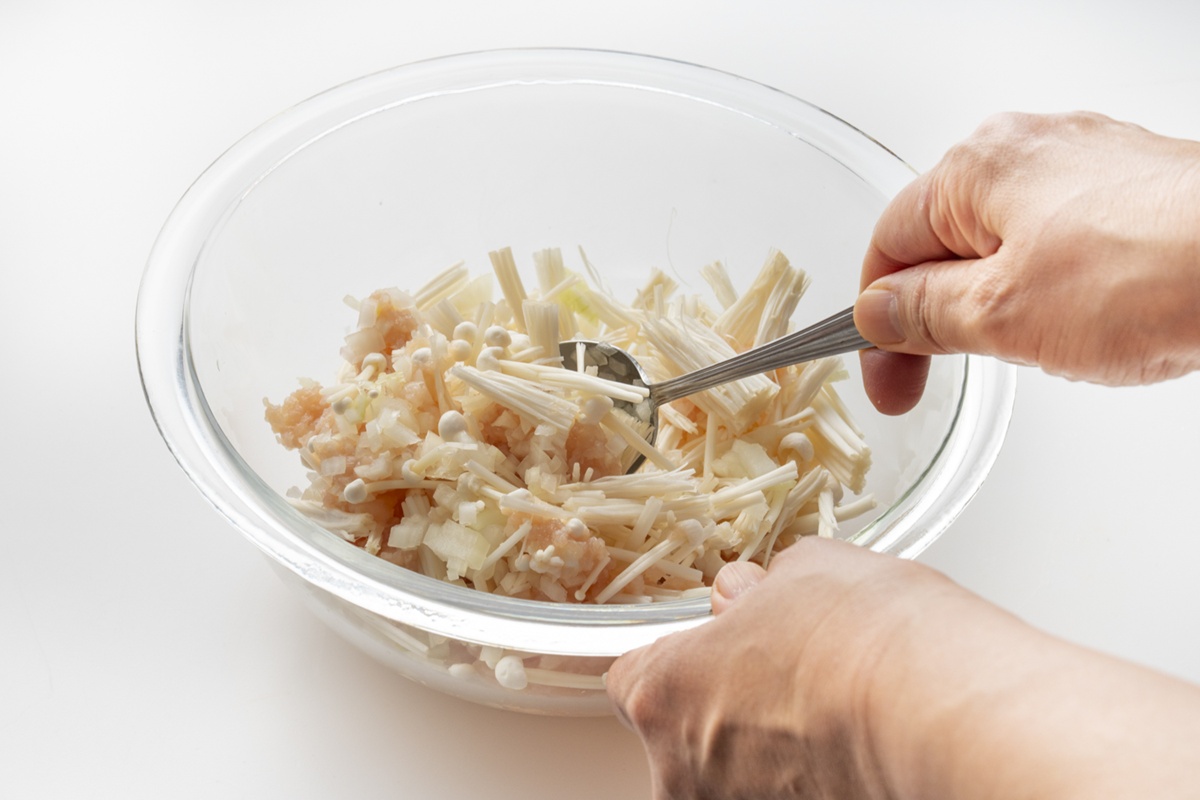 電子レンジで！包まないえのきシュウマイ