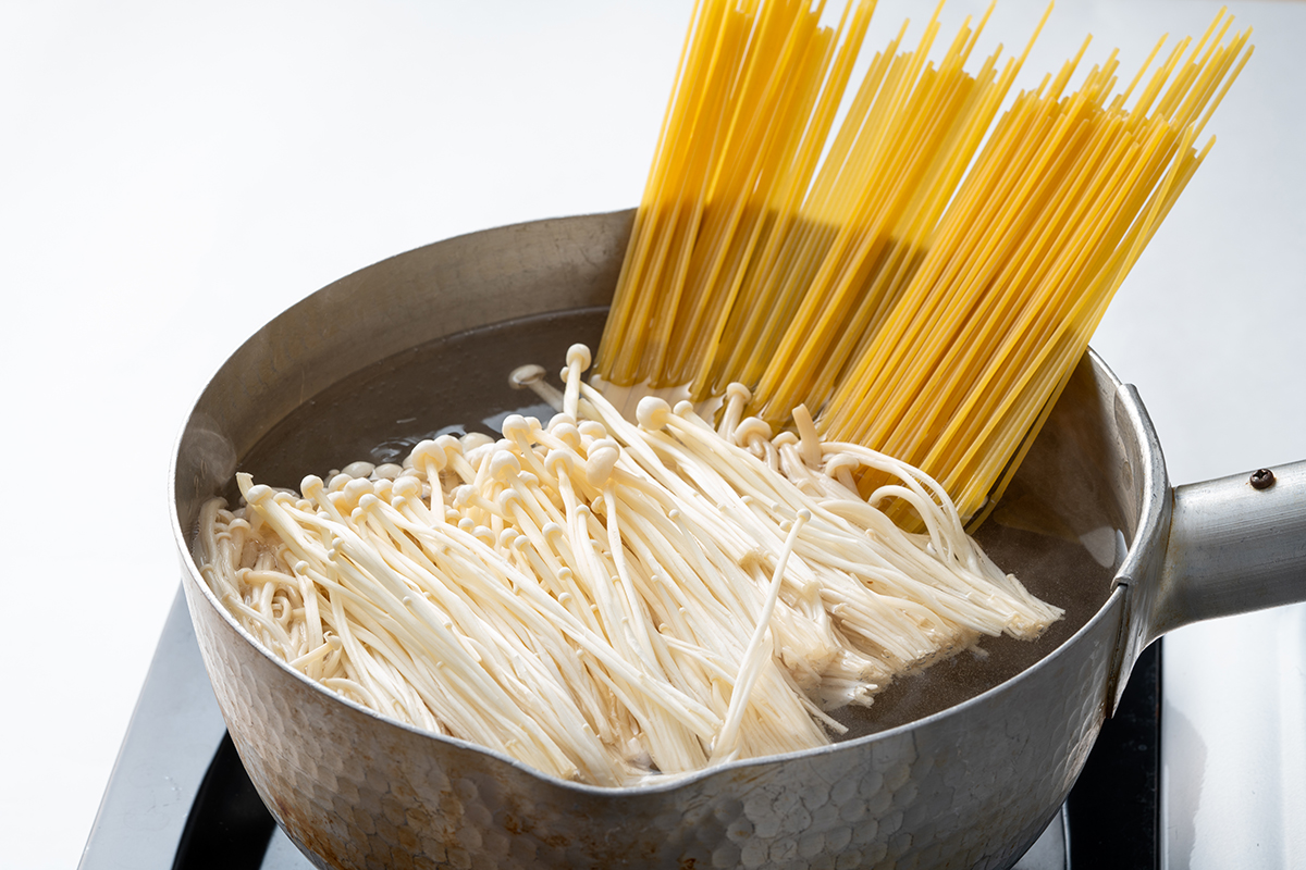 えのきの入ったナポリタン